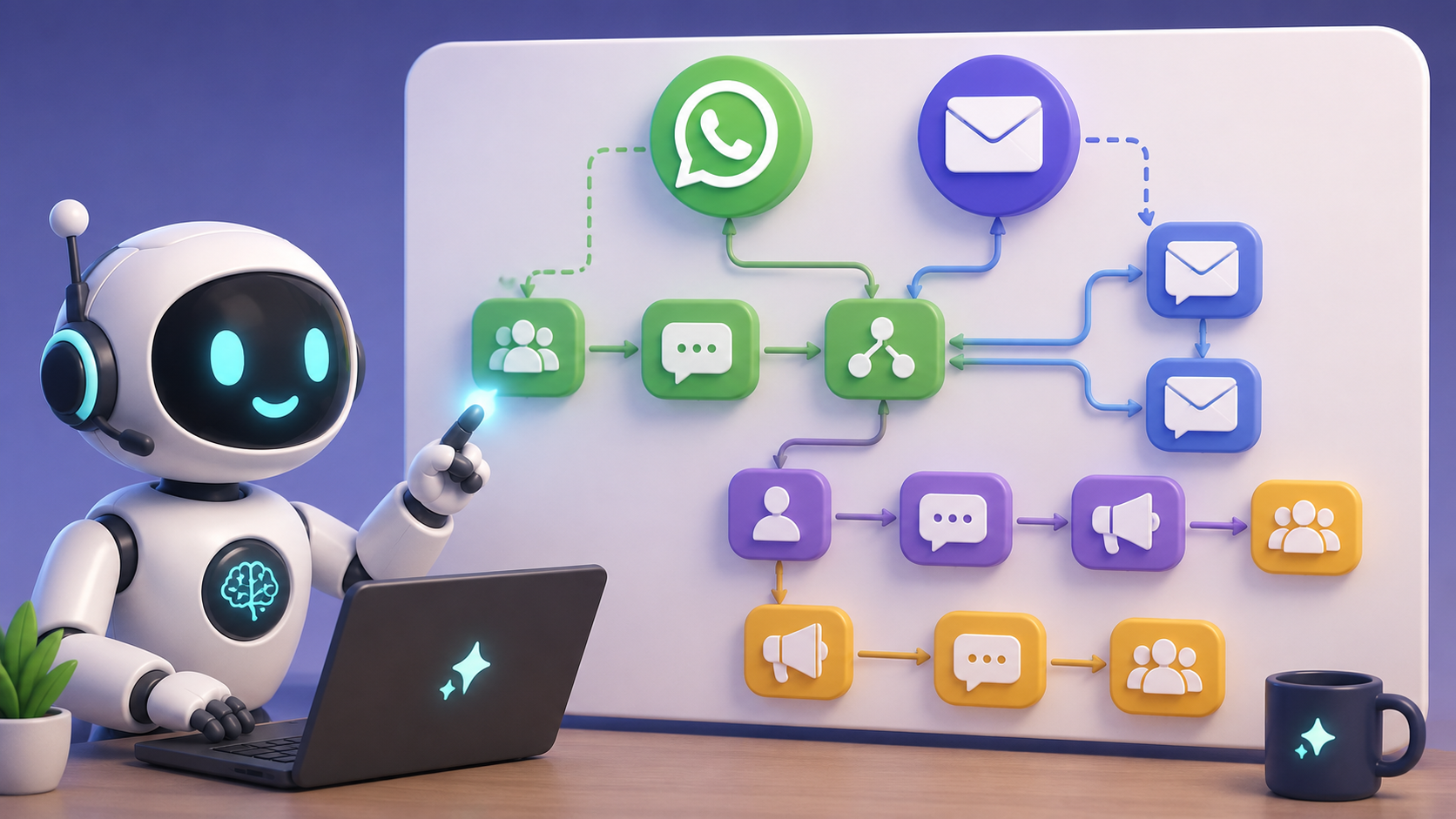 generar automatizaciones whatsapp y email
