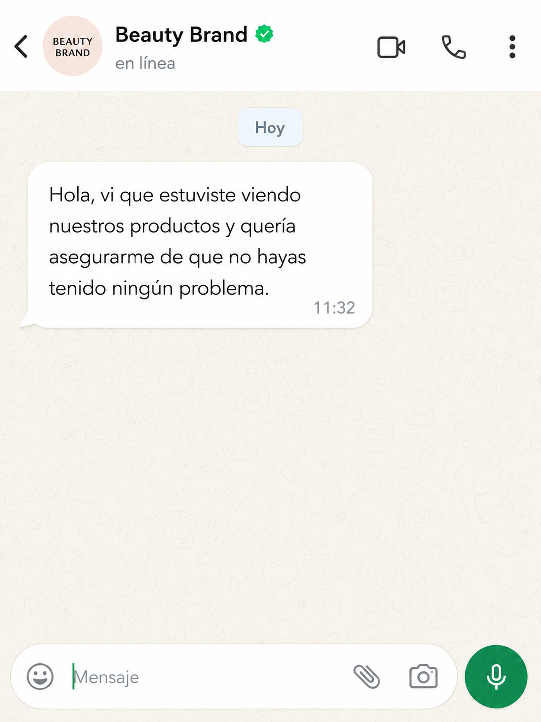 whatsapp mensaje humano